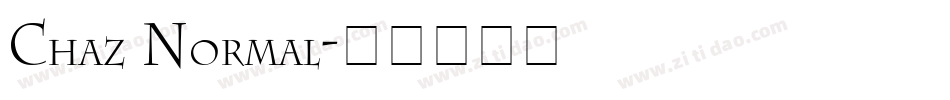 Chaz Normal字体转换
